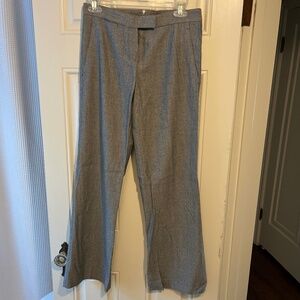 Theory gray herringbone trousers